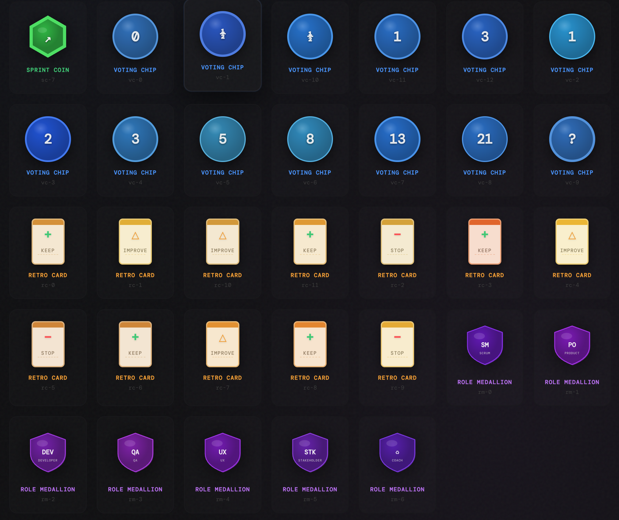 The generated system turned into a demo webapp displaying the workshop tokens