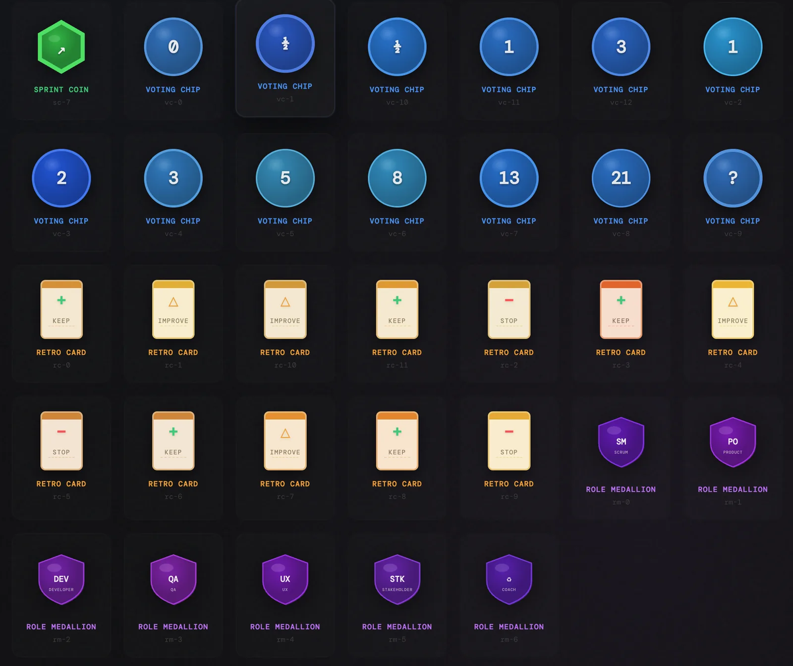 The generated system turned into a demo webapp displaying the workshop tokens